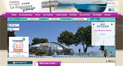 Desktop Screenshot of camping-le-raguenes-plage.com
