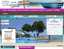 Tablet Screenshot of camping-le-raguenes-plage.com